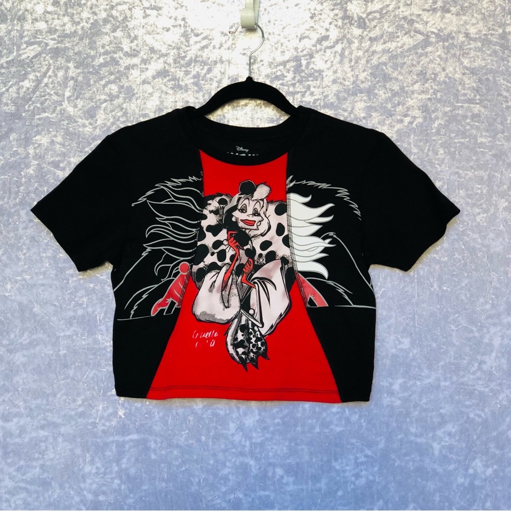 Disney Villains Cruella Deville Crop Top Size M - Picture 2 of 14